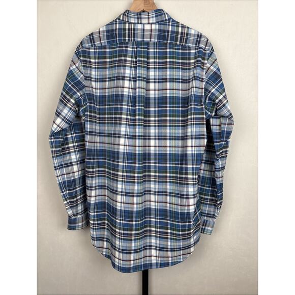 NEW Ralph Lauren Classic Fit Performance Button Down Shirt Mens Large Blue Plaid - Picture 6 of 11